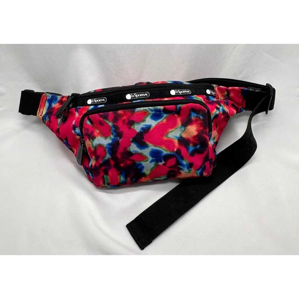 LeSportsac X Baron Von Fancy Tie Dye Fanny Pack Crossbody Waist Sling Bag EUC